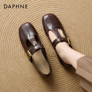 Daphne | Black Fall Womens Square Toe Mary Jane Shoes Chunky Heel