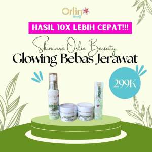 Orlin Beauty Skincare Paket Acne Glowing Menyembuhkan Jerawat Bruntusan Jerawat Meradang Jerawat Batu Jerawat Bulanan Meratakan Kulit Bopeng Bekas Jerawat