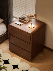 ZHUSHANXIA | Free Installation Solid Wood Small Home Bedroom Mid-century Modern Storage Nightstand
