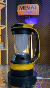 Lampu Camping LED 24 LED Camping Lamp + 3W Senter + Panel Surya - Putih - MEVAL