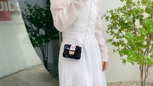 Tas Selempang Jelly Kawung Sticker Rabbit Fashion Anak Tas Tidak Muat HP