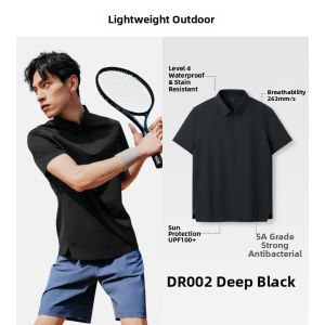 Beneunder | Sweat-resistant Quick-dry Polo Shirt Mens Sporty Short-sleeve Solid Top