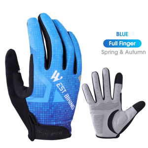 Others | WEST BIKING Cycling Gloves Full Finger Breathable Touch Screen Motorcycle Bicycle MTB Reflective Anti-slip Elastic Bike Gloves