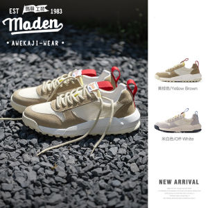 MADEN brand 2025 new thick soled waffle Forrest shoes mesh shoes mens summer breathable new lightweight retro sports casual running shoes
