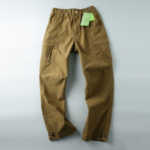 Mens Outdoor Lightweight Softshell Pants Spring Summer Straight Leg Casual Trousers Windproof Water Repellent Multi Pocket Workwear