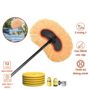 Chổi rửa xe chuyên dụng đa năng kèm vòi nước chổi rửa xe 2 in 1 tiện lợi chổi rửa xe mềm mại rửa tại nhà