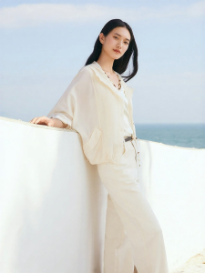 Luxe Fashion Youthful Hooded Tricat Blend Casual H-type Short Jacket