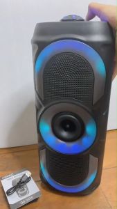 JMAX ลำโพงขนาดพกพา พร้อมไฟ LED ฟังก์ชั่นครบ สามารถเชื่อม2ได้ ดีไซน์สวย เสียงดี