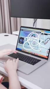 CABLETIME Hub USB C 4 Trong 1 4K 60Hz Nam Sang Nữ Tốc Độ Cao 5Gbps Với Sạc Đồng Bộ Dữ Liệu 100W Cho Máy Tính Xách Tay Máy Tính Bảng iMac