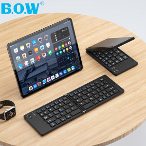 B．O．W | Foldable Wireless Bluetooth Keyboard Compatible with Multiple Devices