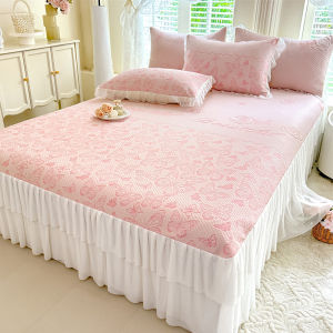 MiiOW | Summer Cooling Ice Silk Bed Cover Skirt Set
