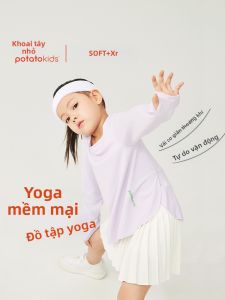 potatokids | Sport T-shirt Girls Long Sleeve Yoga Top Quick Drying Underwear