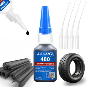 LOOLIFL20g-480 Black Glue - Multi purpose suitable for home DIY and car repair. Rubber has high adhesion and is easy to apply