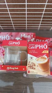 {MUA 1 TẶNG 1}COMBO 3 SÉT CÀ PHÊ PHỐ NÓNG HỘP 10 GÓI×16G– { Tặng kèm ly thủy tinh dày dặn có quai 360ml}