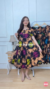 DASTER PAYUNG JUMBO BUSUI KEKINIAN MOTIF JULIA DRESS WANITA BIGSIZE TERBARU PIYAMA LONGGAR BUMIL