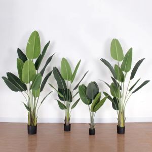 Tanaman Hias Daun Pisang Hijau Buatan Artificial Ornamen Dekorasi Rumah Outdoor Plastik COD PBP78