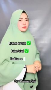 JILBAB INSTAN CRINKLE AIRFLOW BERGO PED POLOS NON TALI JUMBO XL