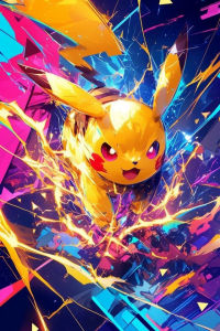DIY Pikachu Bộ Tranh Đính Đá Pokemon Anime Huyền Bí Giả Tưởng Khu Vực Dán Đầy Đủ Nghệ Thuật Treo Tường Hiện Đại Cho Phòng Khách Phòng Ngủ