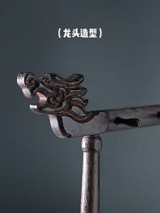 Giá treo cọ bút lôngdụng cụ vẽ phụ kiện bằng nhựa màu đen giả gỗ gồm 12 móc treo