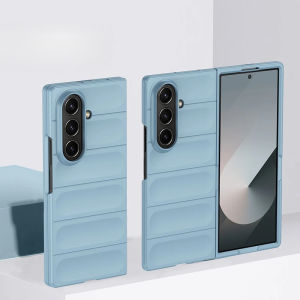 szhaiyu | Shockproof Luxury Skin Feel Phone Case For Samsung Galaxy Z Fold 8 7 6 5 4 Ultra Wave Pattern Candy Color Armor Protector Cover