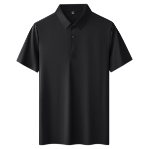 MiiOW | Mens Ice Silk Seamless Polo Shirt Short Sleeve Turn-down Collar Summer Fashion Quick Dry Cool Feeling Business Casual T-shirt