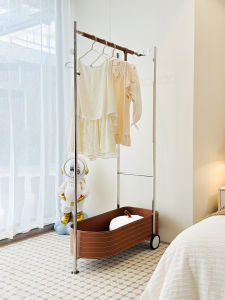 Bedroom Mobile Stainless Steel Coat Rack Small
