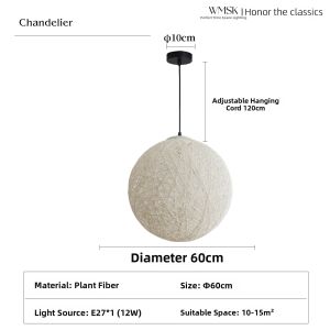 WIMIW | Handwoven Retro Style Pendant Light