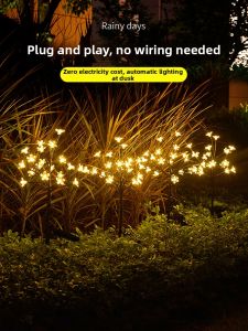 Cherry Blossom Design Solar Outdoor Light