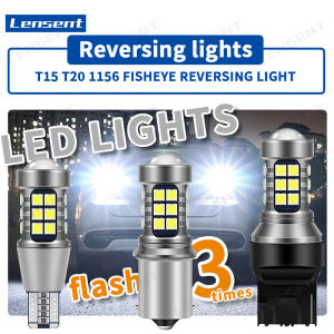Lensent รถย้อนกลับแสงระเบิดสดใส Led T15 T20 1156แสงย้อนกลับ Fisheye แสงที่แข็งแกร่งดัดแปลงแสงด้านหลังไม่มีสายไฟ" - ราคา 699 บาท
