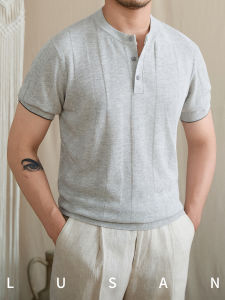 Henley Collar Slim Fit T-Shirt