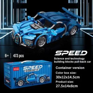 Toy Car DIY Model Building Blocks ABS Plastic Red Blue Green White Racing Cars