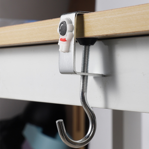 Portable Metal Hook Table Hook Multifunction Hooks with Cartoon Pattern Student Supplies