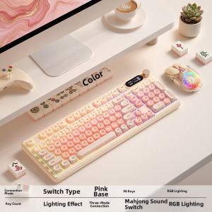 B．O．W | 3-Mode Wireless Bluetooth Mechanical Keyboard 98 Keys