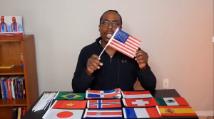 10 Nylon Hand Held Flags Durable Outdoor National Flags School Sports Meeting Festival Celebration
