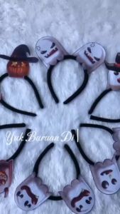 Bando Anak dan Dewasa Horor | Bando Karakter | Bandana Horor Print Bando