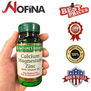 Natures bounty Peninggi badan dan penguat tulang calcium magnesium zinc dan vitamin D3 isi 100