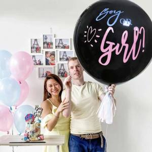Balon Gender Latex untuk Baby Shower & Gender Reveal