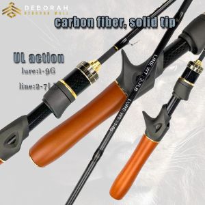 Cần Câu | Kéo Sợi/Cần Câu | 3 Phần Hành Động UL Mềm | Chiều Dài: 138Mm/168Cm | Đầu Carbon Rắn | Mồi: 1-9G Dòng: 2-7LB