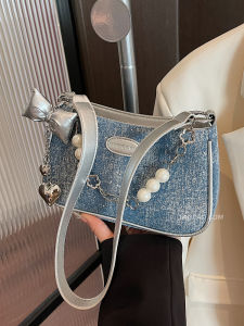 Túi Đeo Chéo Màu Tương Phản Thời Trang Cho Nữ 2025 Túi Vuông Nhỏ Đa Năng Túi Đeo Vai Đơn Túi Đeo Chéo Dưới Cánh Tay Túi Xách Cho Thanh Thiếu Niên