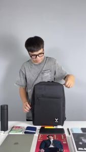 Balo Laptop Cặp Đựng Laptop chống sốc 15.6 inch dùng đi học đi làm đi chơi đi du lịch có cổng sạc