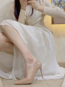 Giày Cao Gót Khỏa Thân Thoải Mái Nữ Giày Mũi Nhọn Gót Mịn Thời Trang Sành Điệu Thiết Kế Bầu Không Khí Gợi Cảm Để Mặc Hàng Ngày Mùa Thu 2023