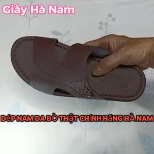 Dép Nam Quai Ngang SAMTA Da Bò Thật Cao Cấp DNA2223