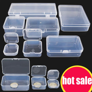 Plastic Box Rectangular Box Translucent Box Packing Box Storage Box Dustproof Durable Jewelry Storage Case Container