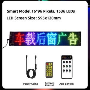 Car Flexible Dual Row Full Color LED Ad Screen