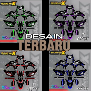 STICKER PREMIUM Sticker CRF 150 L Desain Terbaru - Decal CRF 150 L Motor Trail CRF 73 RED