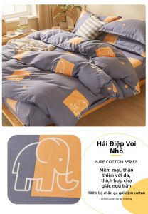 AITONGNUAN | Bộ Đồ Chăn Ga Gối Mùa Hè Cotton Mới