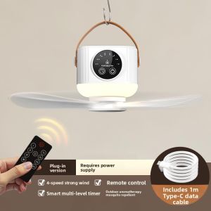 MONLEYTA | USB Charging Small Ceiling Fan Quiet For Camping Outdoor Tent Mosquito Net Home Bedside Use Powerful Wind Dormitory Bed