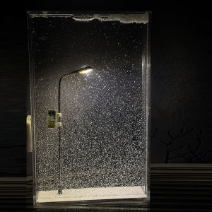 Handmade DIY Material Kit Snow Night Flowing Hemp Small Lampshade Lantern Gift for Girlfriend Best Friend Couple Creative Design Light