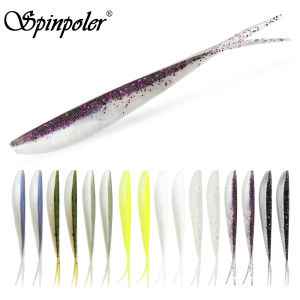 Spinpoler Soft Swimbait Fishing Lures Jerk Shad Minnow Drop Shot Lure Bass Bait Shad Bait 2" 3" 4" for Bass Trout Pike Crappie