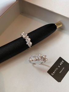 CAFFTI | Adjustable Opening Design Stacking Zircon Ring